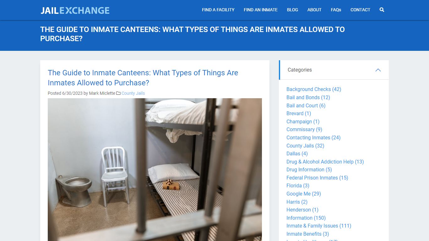 The Guide to Inmate Canteens: What Types of Things Are ... - Jail Exchange